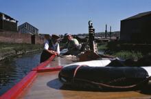 BCN Old Main Line. Charlie Atkins (father and son). Narrow boat CACTUS. 28/05/1978
