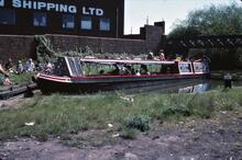 BCN Gower Branch. Brades Hall Junction. Narrow boat CACTUS. 28/05/1978