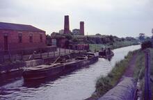 Tug NANSEN II and maintenance boat at Daw End, BCN Daw End Branch, July 1966
