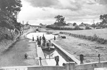 Audlem Locks. 1940