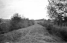 Coleorton Railway.  Trackbed across Swannington Common, from its junction with the Leicester & Swanington Railway. 10 May 1934 (1)