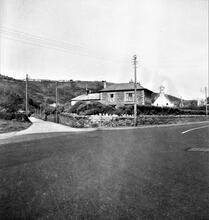 Portreath Tramroad. Portreath. View opposite the Portreath Hotel.  May 1954 (4)