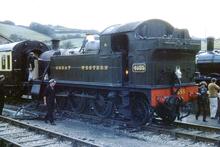 GWR steam locomotive 2-6-2T, 4500 class, number 4555 (Ref 016990E)