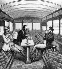 Eastern Counties Railway Smoking Saloon 1846.