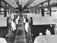 GER First Class Dining Car - Interior
