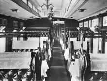 GER First Class Dining Car - Interior