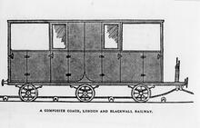 London & Blackwall Railway Composite coach
