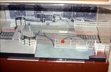  Model with a movable platform at Halesworth on the East Suffolk Line (ESK @ 100m 53ch)