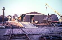 Chappel and Wakes Colne (SUD @ 50m 18ch). Platform 3 (museum). 25 October 1987