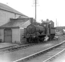65424 at Marks Tey (LTN1 @ 46m 49ch). 22 July 1958