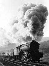 V2 Class 2-6-2 No.60970 near Riccarton Junction , 5 November 1965